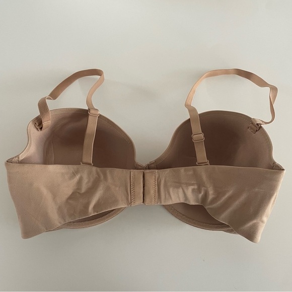 Victorias Secret Lined Strapless Bra Tan Size 34DD - Picture 2 of 6